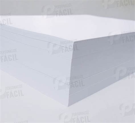 150 Folhas Papel Offset 120g Sulfite Branco A4 Elo7