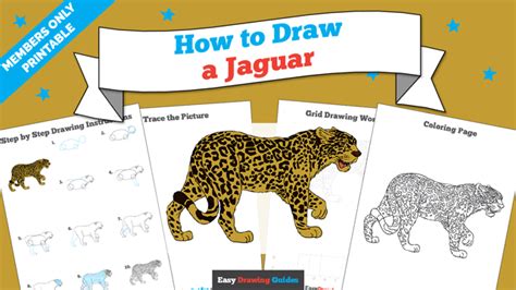 How To Draw A Jaguar Really Easy Drawing Tutorial