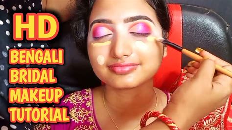 Hd Bengali Bridal Makeup Tutorial Hd Bridal Makeup Tutorial Step By