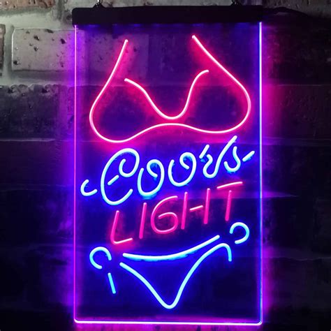 Coors Light Bikini Neon Light LED Sign Home Bar Decor LYNSERIES