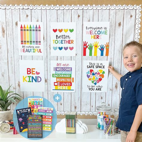 Hadley Designs 6 Colorful Diversity Posters For Classroom Decor For Teachers