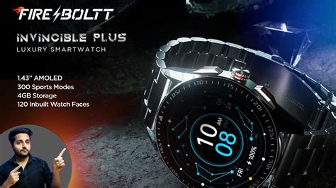 Fire Boltt Invincible Plus Smartwatch Amoled Gb Features