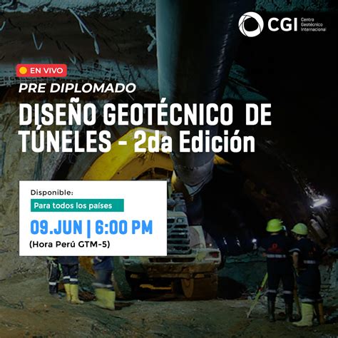 Pre Diplomado de Diseño Geotécnico de Túneles v2 Centro Geotécnico