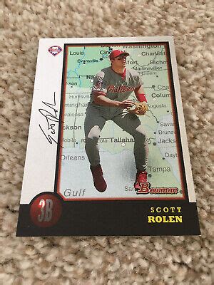 SCOTT ROLEN ROOKIE BOWMAN MAP VARIATION 1998 PHILADELPHIA PHILLIES