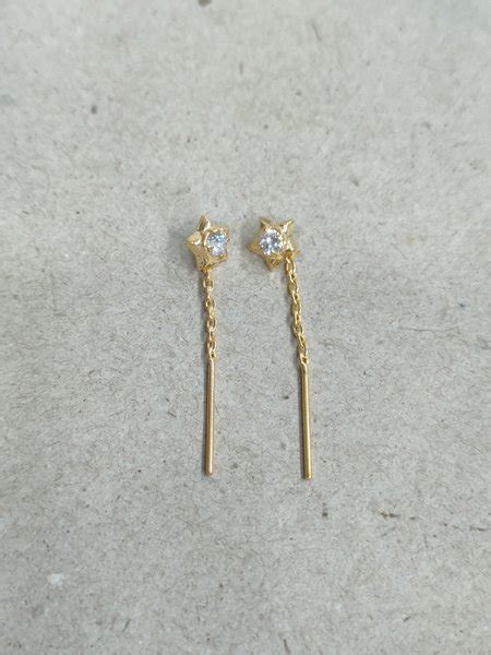 Jual Anting Rante Bintang Mata Putih 1 2 Gram Emas Muda Di Lapak Pj