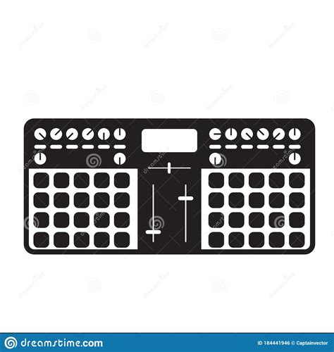 Controlador De Teclado Midi Diseño De Fondo Decorativo De Ilustración