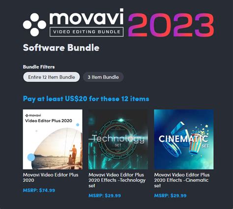 Humble Software Bundle Movavi Video Editing Bundle 2023 PC Gamer リスト更新中