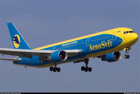 UR AAI AeroSvit Airlines Boeing 767 33AER WL Photo By Rafal