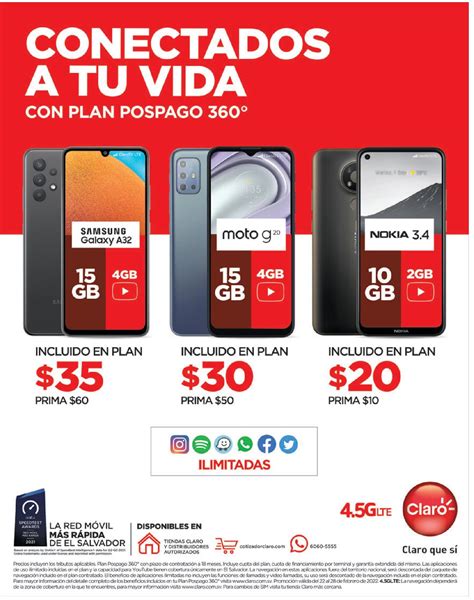 Oferta De Smartphones Pospago En Claro El Salvador 22 Febrero