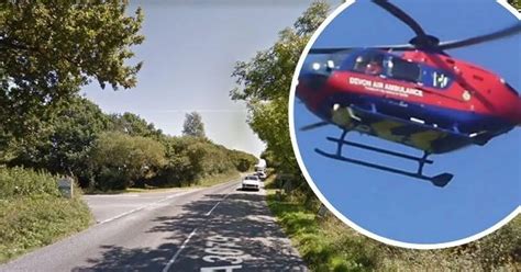 Motorcyclist Airlifted To Hospital After Serious Crash In Devon