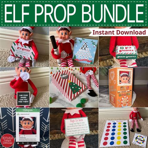 Elf On The Shelf Free Printable Props Printable Templates Free