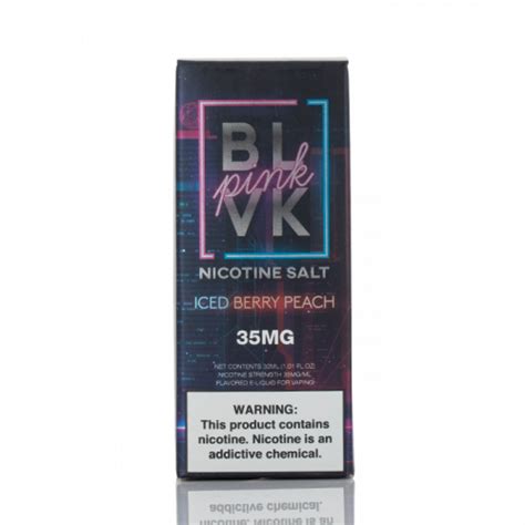 BLVK ICED BERRY PEACH SALT BLVK PINK SERIES 30ML