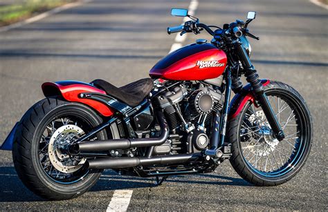 Anbausatz Street Devil Tapered Auspuff für Street Bob FXBB S Standard