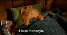 Garfield I Hate Mondays Lol Image Animated