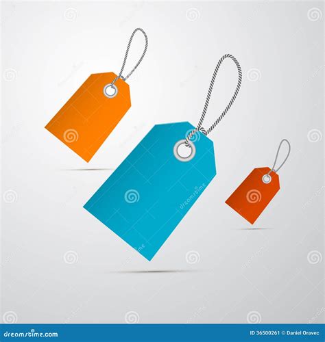 Retro Labels Tags With Strings Stock Vector Illustration Of Recycle