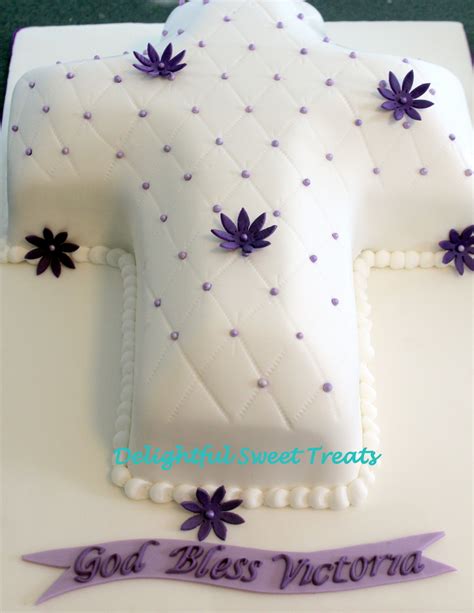 Baptism Cross Cake - CakeCentral.com