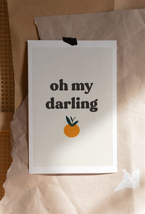 Oh My Darling Clementine Clementine Print Clementine Nursery | Etsy