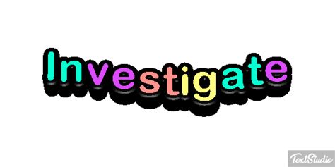 Investigate Word Animated  Logo Designs