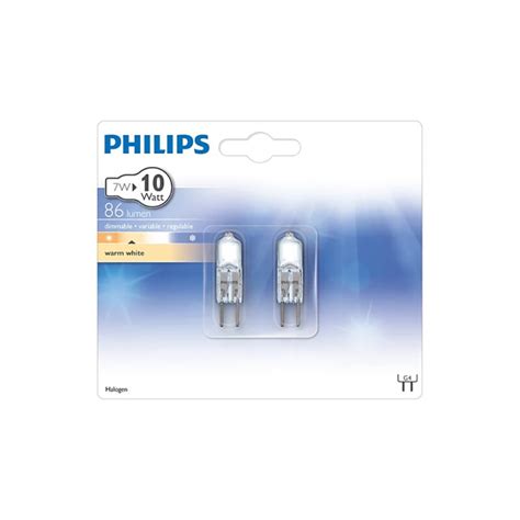 X Philips Halogen Leuchtmittel Stiftsockellampe W W G Klar