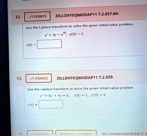 Video Solution Zill Diff Eq Mod Ap T Mi Transform To Solve