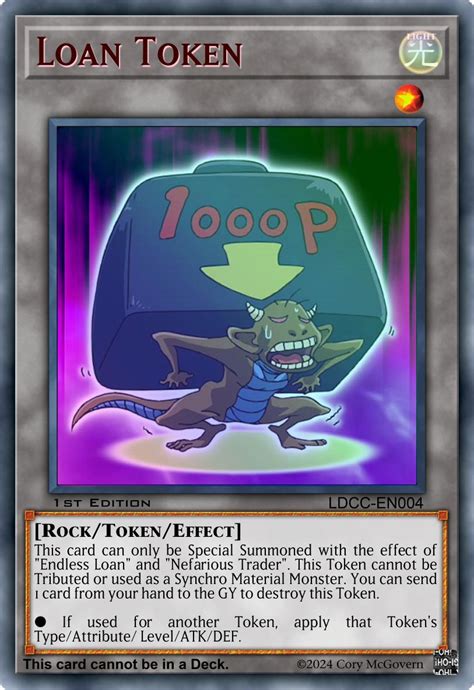 Loan Token Cardcustom Yu Gi Oh Custom Think Tank Wiki Fandom