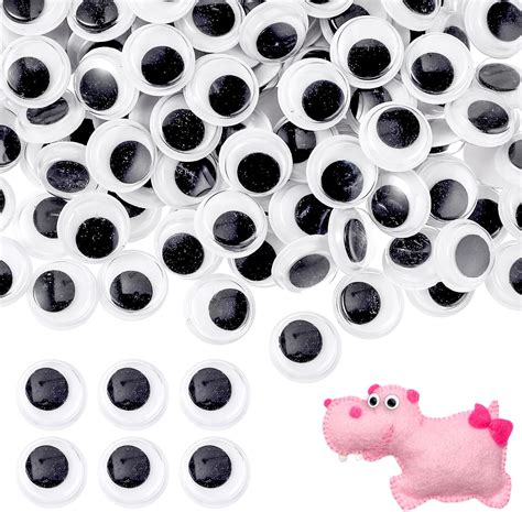 Amazon 300Pcs Googly Eyes Self Adhesive 12mm Black White Plastic