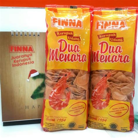 Jual PROMO FINNA Kerupuk Udang DUA MENARA 380gr Indonesia Shopee Indonesia