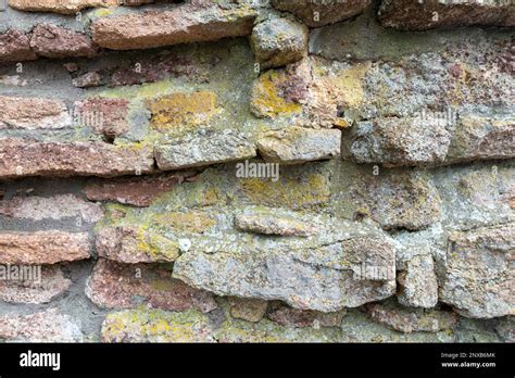 Weathered Stone Brick Wall Background Texture Stock Photo Alamy