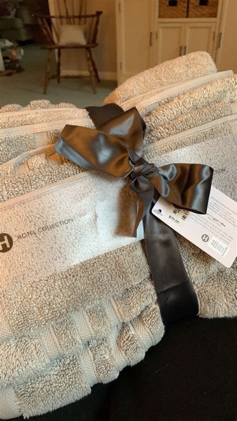 70 NWT Hotel Collection Towel Set Micro Cotton 3 Pc Bundle Towel Set