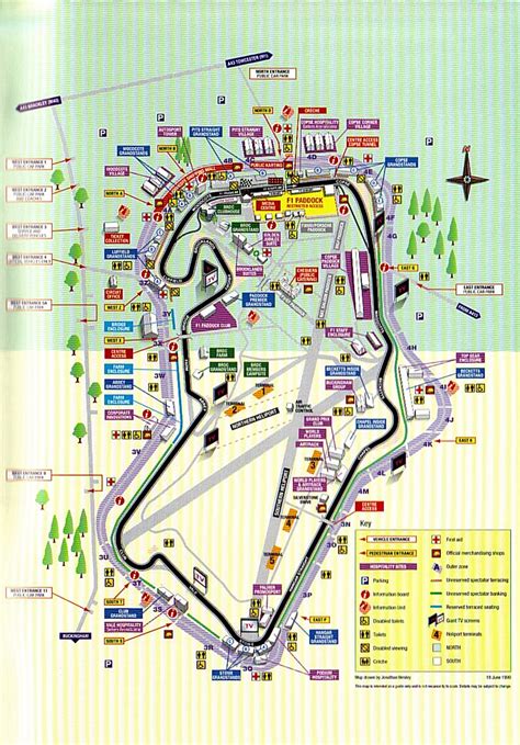 Silverstone Race Track Map