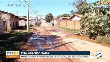 MTTV 1ª Edição Cuiabá Moradores reclamam de rua abandonada no