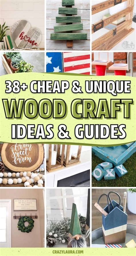 Wooden Crafts And Projects With The Title 28 Cheap And Unique Wood Craft Ideas And Guides