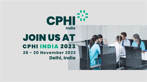 CPHI India 2023 Synergy Swiss Pharma