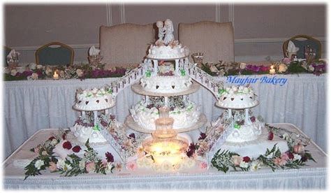 Quinceanera Cakes With Fountains And Stairs