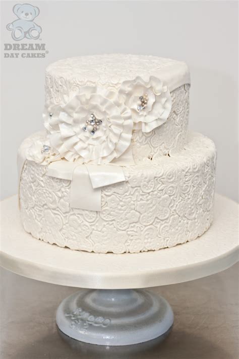 Small Lace Wedding Cake Gainesville Dream Day Cakes