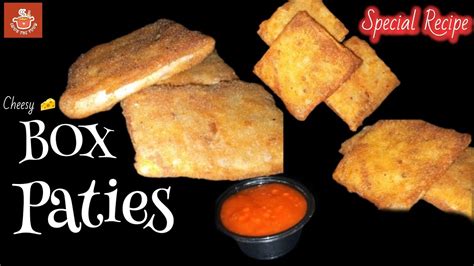 Crispy Box Patties Recipe Vegetable Box Patties Cheese Snack