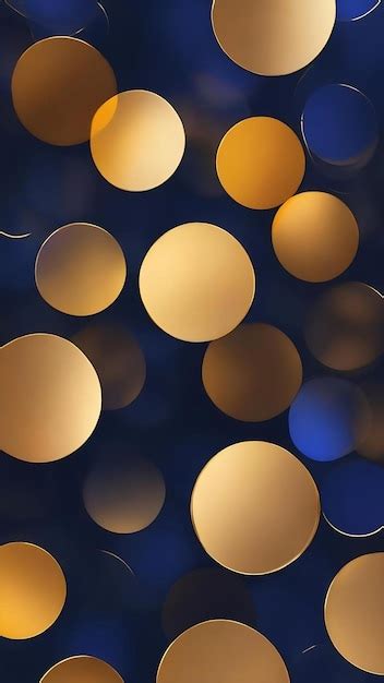 Premium Photo Abstract Bokeh Background Golden Bokeh Circles On A