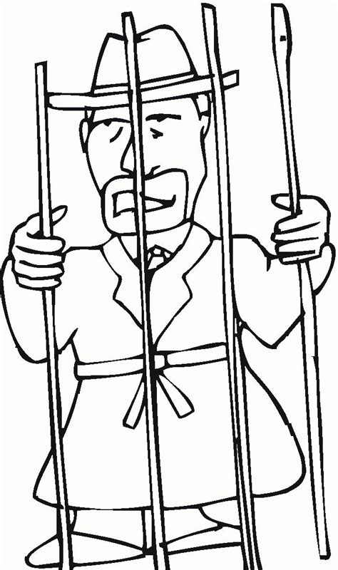 John The Baptist In Prison Coloring Page