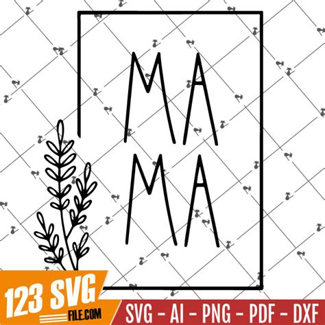 Mama Square Svg Mama Svg Mom Svg Mom Life Svg Floral Mam Inspire