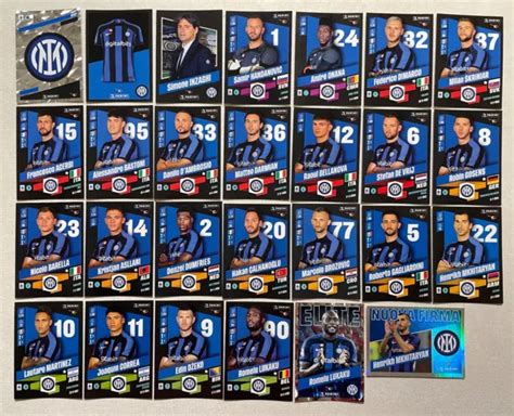 Figurine Stickers Calciatori Panini Squadra Completa Inter