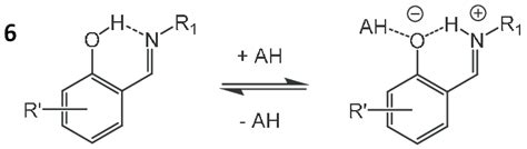 Schematic Structure Of Ortho Hydroxyaryl Schiff Bases Studied By Nmr