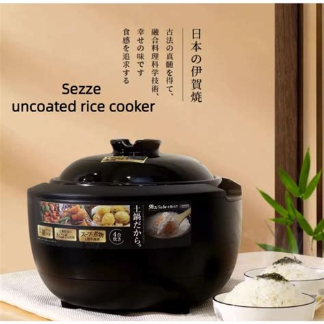 Sezze Smart Rice Cooker 3l Ceramic Stew Pot Uncoated Rice Cooker Se
