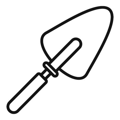 Premium Vector Hand Trowel Icon Outline Hand Trowel Vector Icon For