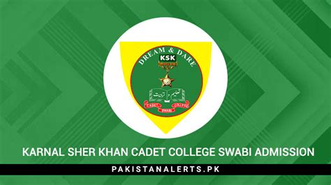 Karnal Sher Khan Cadet College Swabi Admission 2024