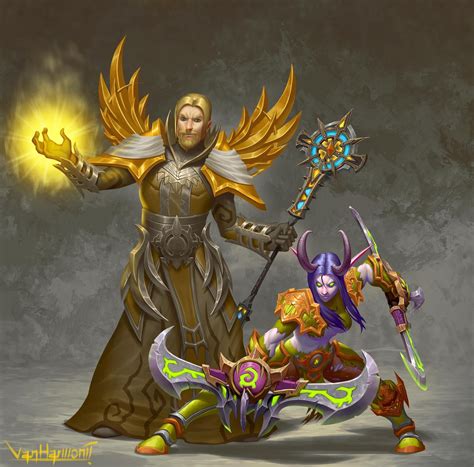 Priest And Demon Hunter By Vanharmontt On Deviantart World Of