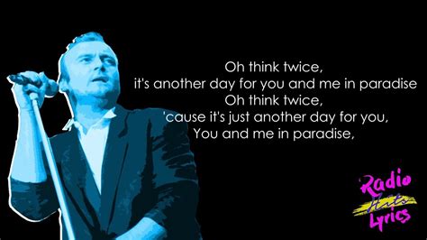 Phil Collins Another Day In Paradise Lyrics Youtube