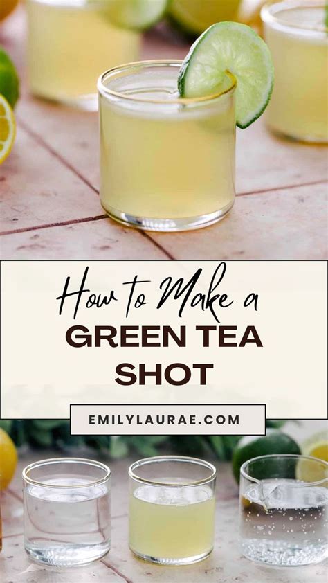 How To Make A Green Tea Shot Quick And Easy Green Tea Shot Fun