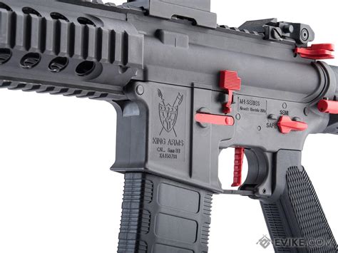 King Arms M Pdw Sbr Airsoft Aeg Rifle Color Grey Red Long