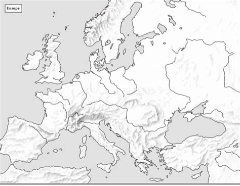 Europe Map - Physical Features Diagram | Quizlet