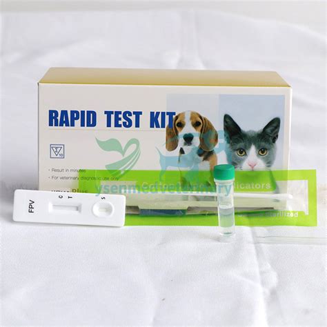 Veterinary Rapid Test Strips Fpv Ag Feline Panleukopenia Virus Antigen